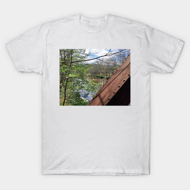 Saco River, White Mountains, New Hampshire, US T-Shirt by allthumbs